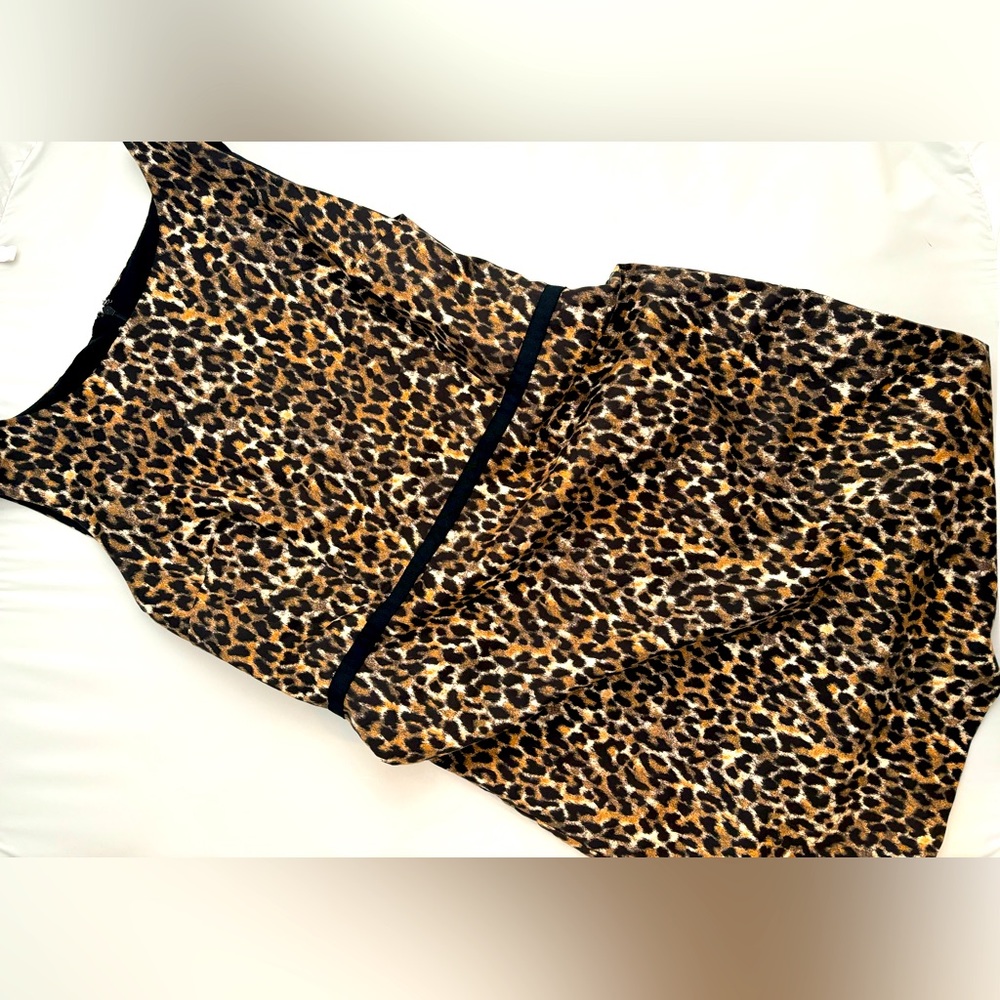 GW Loft Animal Print Shift Dress- sz 12